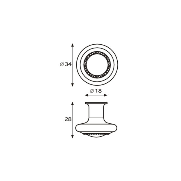 Carousel Knob 0024-34 - Image 2